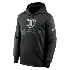 Las Vegas Raiders Peformance Nike Therma-FIT NFL Hoodie Black - Taass Online