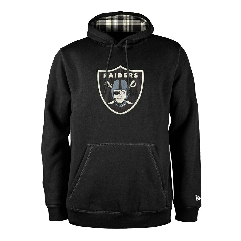 Las Vegas Raiders Plaid 2024 New Era 3rd Down NFL Hoodie Black - Taass on sale