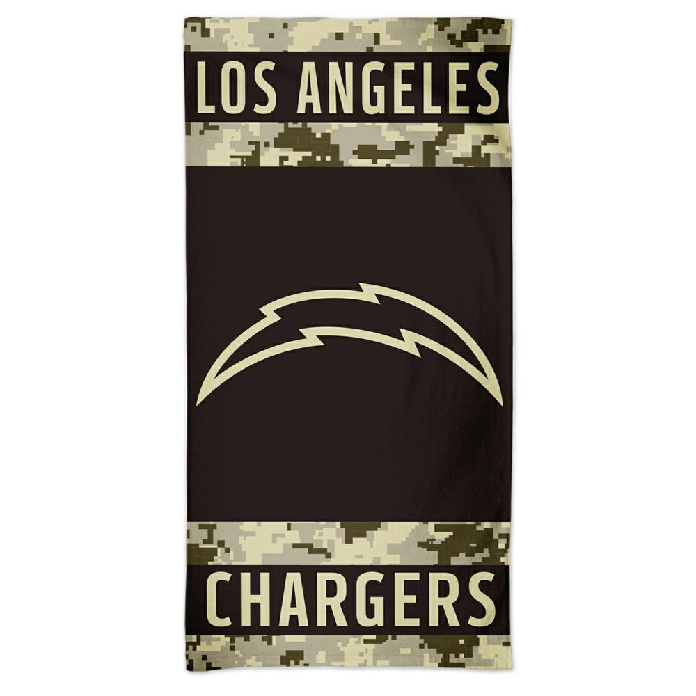 Los Angeles Chargers Camo Spectra NFL Beach Towel - Taass for sale