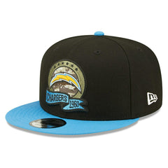 Los Angeles Chargers 2022 NFL On-Field Salute to Service New Era 9FIFTY Snapback Cap - Taass Online