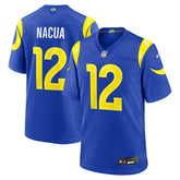 Puka Nacua #12 Los Angeles Rams 2026 Game NFL Jersey Blue - Taass Online