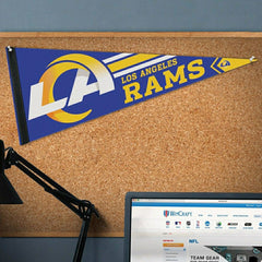 Los Angeles Rams Big Logo NFL Pennant - Taass on sale