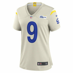 Matthew Stafford #9 Los Angeles Rams Game NFL Jersey Bone (WOMEN'S) - Taass Online