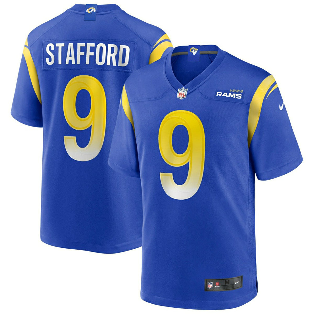 Matthew Stafford #9 Los Angeles Rams Nike Game NFL Football Jersey Blue - Taass Online
