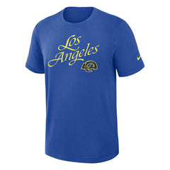 Los Angeles Rams 2025 Rivalries Dri-FIT Slub NFL T-Shirt Blue - Taass on sale