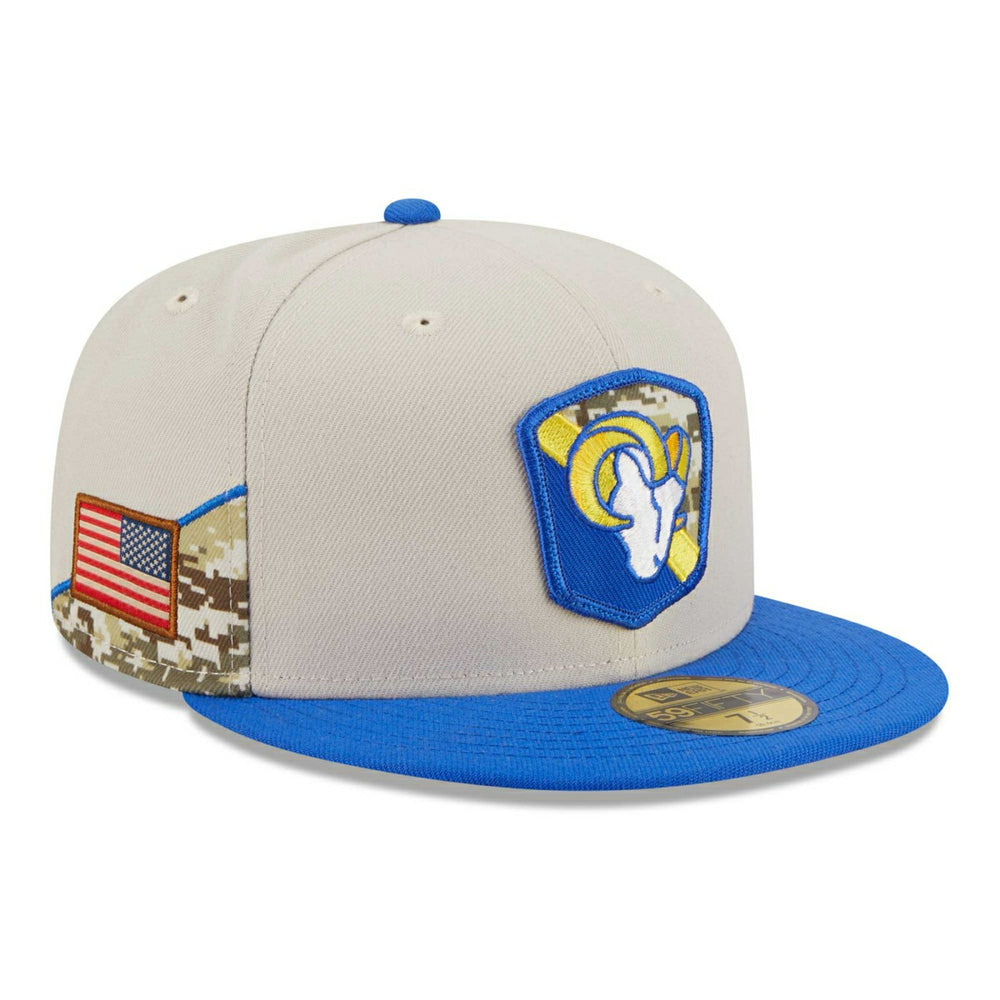 Los Angeles Rams 2023 NFL Salute to Service New Era 59FIFTY Fitted Cap - Taass US