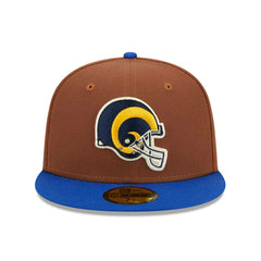 Los Angeles Rams Harvest New Era 59FIFTY Fitted NFL Cap Brown - Taass on sale