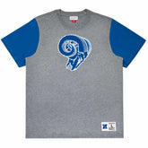 Los Angeles Rams Mitchell & Ness Color Blocked NFL Throwback T-Shirt - Taass outlet