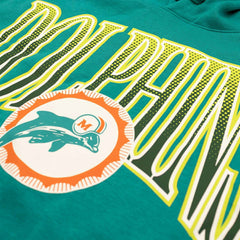Miami Dolphins Throwback Full Blitz Club NFL Hoodie Aqua - Taass on sale