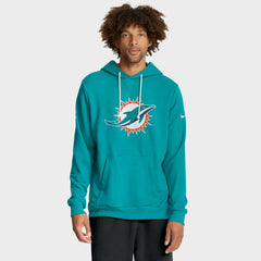 Miami Dolphins 2025 NFL Sideline Standard Issue Hoodie Aqua - Taass Online