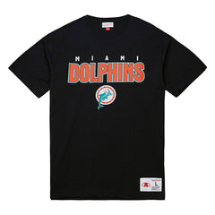 Miami Dolphins NFL Throw it Back T-Shirt Black - Taass on sale