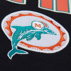 Miami Dolphins NFL Throw it Back T-Shirt Black - Taass on sale