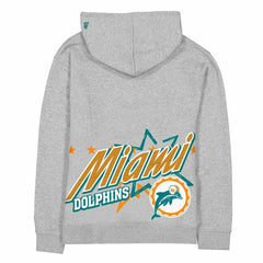 Miami Dolphins Sport Classics Oversized NFL Hoodie Gray - Taass Online