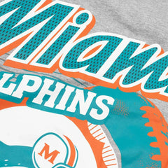 Miami Dolphins Sport Classics Oversized NFL T-Shirt Gray - Taass outlet