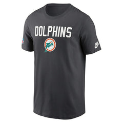Miami Dolphins 2025 NFL Sideline Throwback Dri-Fit Performance T-Shirt Anthracite - Taass on sale