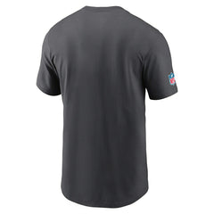 Miami Dolphins 2025 NFL Sideline Throwback Dri-Fit Performance T-Shirt Anthracite - Taass on sale
