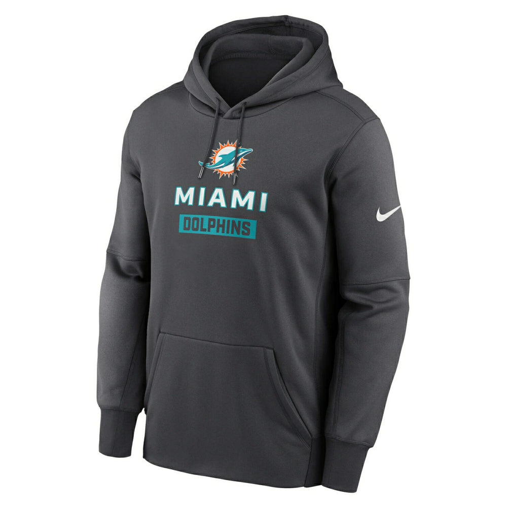 Miami Dolphins Toss Sweep Therma-FIT NFL Hoodie Anthracite - Taass for sale