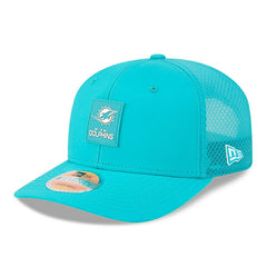 Miami Dolphins 2025 NFL On-Field Sideline 9SEVENTY Trucker Snapback Cap Aqua - Taass Online