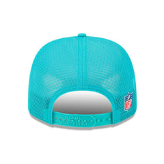 Miami Dolphins 2025 NFL On-Field Sideline 9SEVENTY Trucker Snapback Cap Aqua - Taass Online