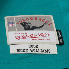 Ricky Williams #34 Miami Dolphins 2002 Legacy Throwback NFL Jersey Aqua - Taass on sale