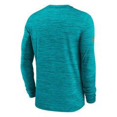 Miami Dolphins 2025 NFL Sideline Nike Velocity Performance Long Sleeve T-Shirt Aqua - Taass Online
