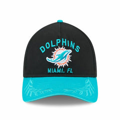 Miami Dolphins 2025 NFL Draft 9TWENTY A-Frame Adjustable Cap Black - Taass Online