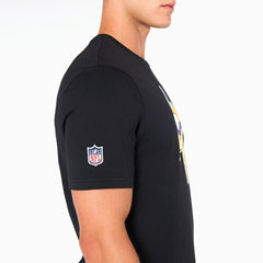 Minnesota Vikings Team Logo Football NFL T-Shirt Black - Taass US