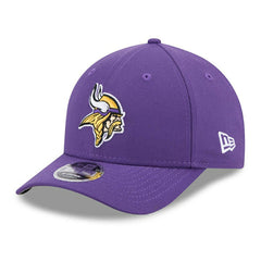 Minnesota Vikings NFL Team Logo New Era 9FORTY M-Crown Snapback Cap Purple - Taass Online