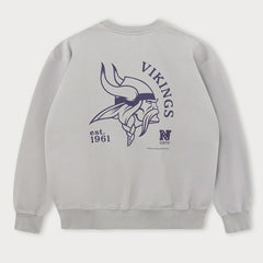 Minnesota Vikings L&L '96 Classics NFL Crew Sweater Gray - Taass discount