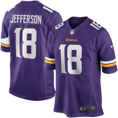 Justin Jefferson #18 Minnesota Vikings Nike Game NFL Jersey Purple - Taass on sale