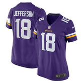 Justin Jefferson #18 Minnesota Vikings Nike Game NFL Jersey Purple (WOMEN'S) - Taass US