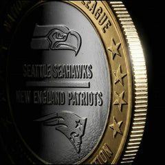 Super Bowl LX Patriots vs. Seahawks Gold & Silver Official Game Coin - Taass Online