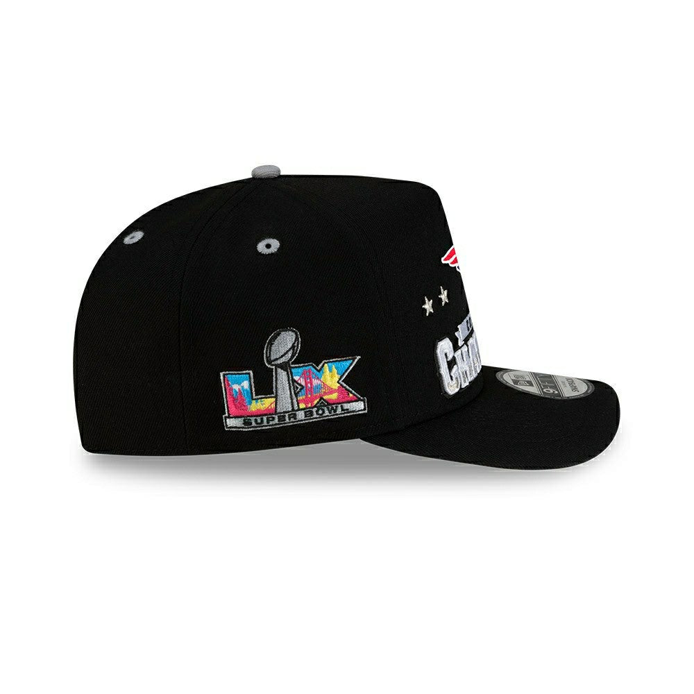 New England Patriots 2025-26 AFC Champions Locker Room Snapback Cap - Taass on sale