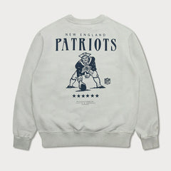 New England Patriots L&L '96 Classics NFL Crewneck Sweater Gray - Taass Online