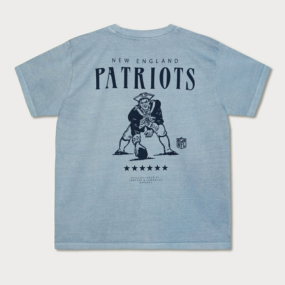New England Patriots L&L '89 Classics NFL T-Shirt Blau - Taass on sale
