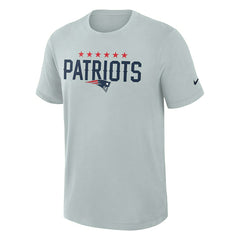 New England Patriots 2025 Rivalries Dri-FIT Slub NFL T-Shirt Gray - Taass US