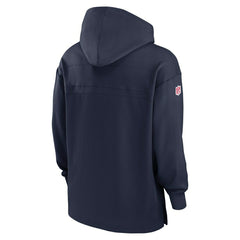 New England Patriots 2024 NFL On-Field Sideline Nike Jersey Hoodie Navy - Taass US