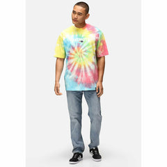 New England Patriots Rainbow Tie-Dye Recovered Relaxed NFL T-Shirt - Taass discount
