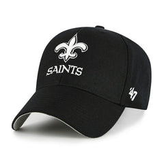 New Orleans Saints Black & White '47 MVP Adjustable NFL Cap Black - Taass Online