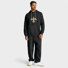 New Orleans Saints 2025 NFL Sideline Nike Standard Issue Hoodie Black - Taass discount