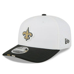 New Orleans Saints 2025 NFL Training Camp New Era 9SEVENTY Stretch-Snap Cap OTC White - Taass on sale