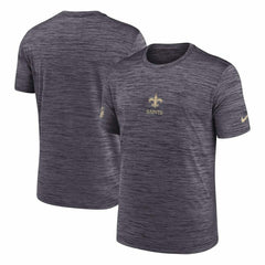 New Orleans Saints 2025 NFL Sideline Nike Velocity Performance T-Shirt Gray - Taass for sale