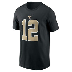 Chris Olave #12 New Orleans Saints Nike Player NFL T-Shirt Black - Taass for sale