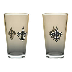 New Orleans Saints Team Color NFL Pint Glass Set (2-Piece) - Taass Online