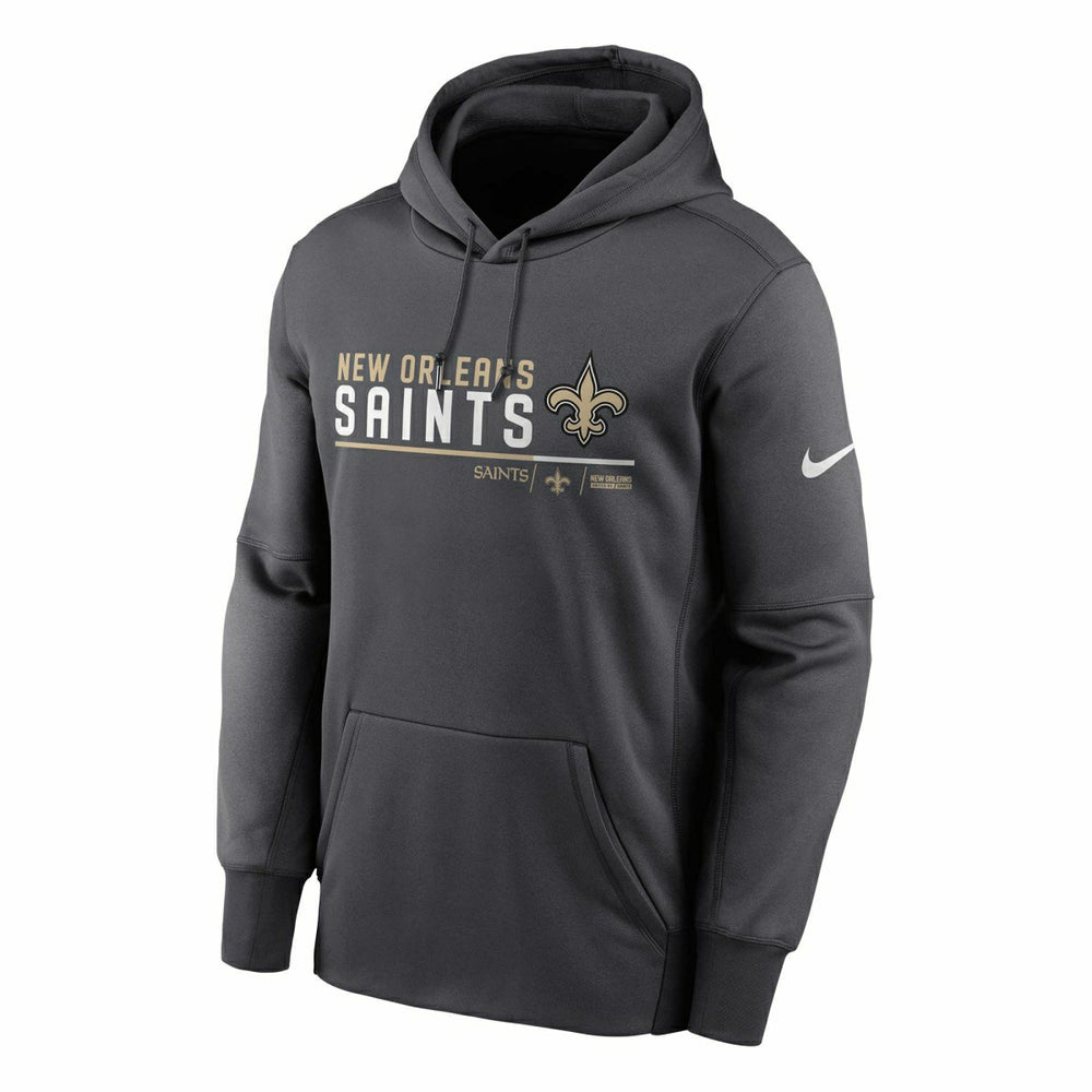 New Orleans Saints Community Therma Dri-FIT NFL Hoodie Anthracite - Taass sale