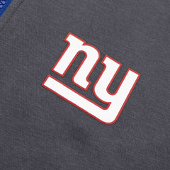 New York Giants Playbook NFL Full-Zip Fleece Hoodie Anthracite - Taass US
