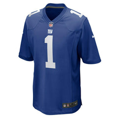 Malik Nabers #1 New York Giants Nike Game NFL Jersey Blue - Taass outlet