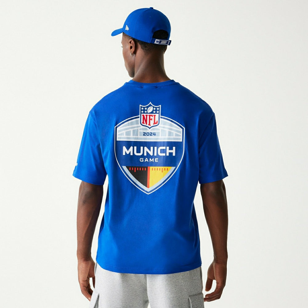 2024 NFL Munich Game New York Giants Collegiate T-Shirt Blue - Taass US