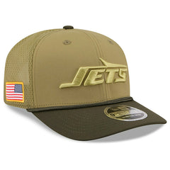 New York Jets 2025 NFL Salute to Service 9SEVENTY Trucker Snapback Cap Olive - Taass for sale
