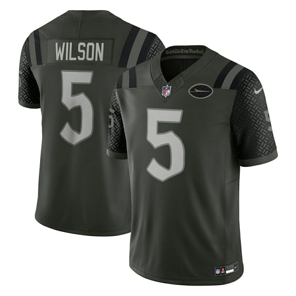 Garrett Wilson #5 New York Jets 2025 Rivalries Limited NFL Trikot Gotham Green - Taass sale